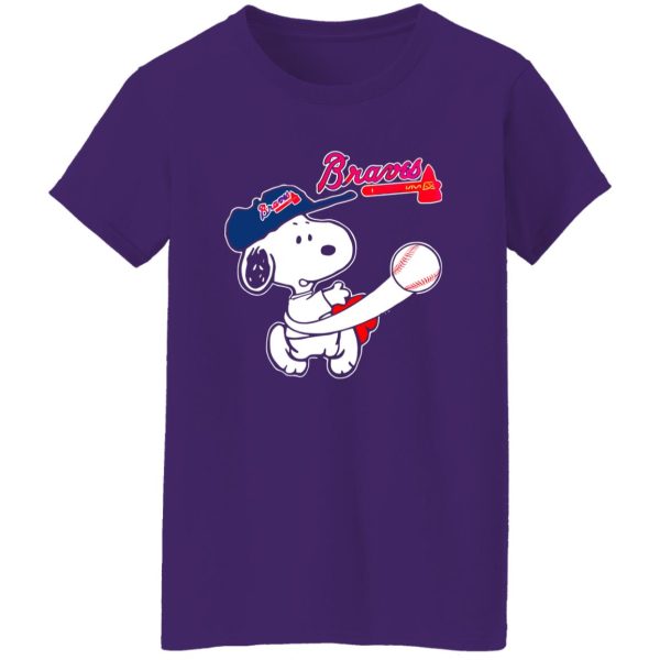 Peanuts Charlie Brown And Snoopy Atlanta Braves Shirt