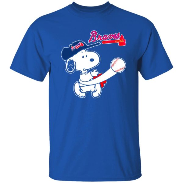 Peanuts Charlie Brown And Snoopy Atlanta Braves Shirt