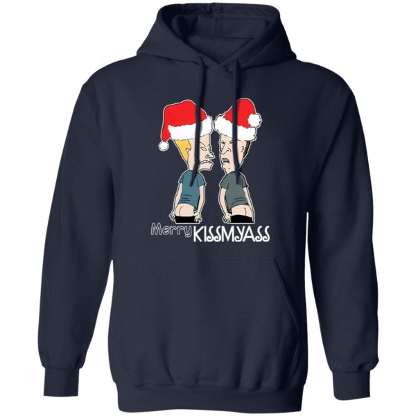 Beavis and Butt-Head Merry Kissmyass Christmas Shirt