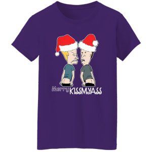 Beavis and Butt-Head Merry Kissmyass Christmas Shirt