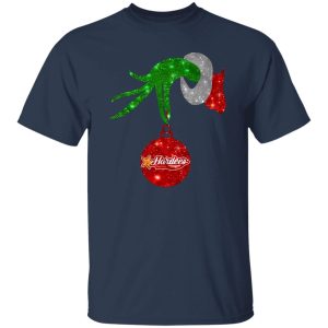 Grinch Hand Holding Hardee’s Christmas Shirt