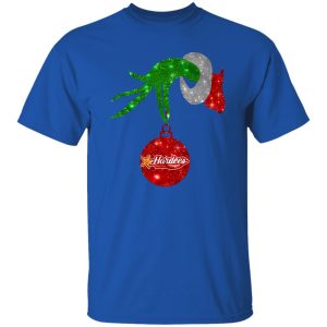 Grinch Hand Holding Hardee’s Christmas Shirt