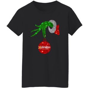 Grinch Hand Holding Hardee’s Christmas Shirt