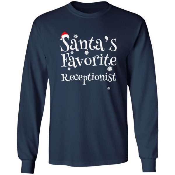 Santa’s Favorite Receptionist Christmas Shirt