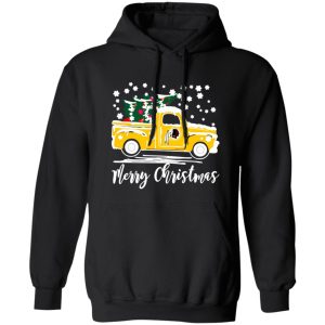 Vintage Car Carrying Christmas Tree Washington Redskins Merry Christmas Shirt