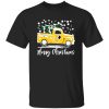 Vintage Car Carrying Christmas Tree Washington Redskins Merry Christmas Shirt