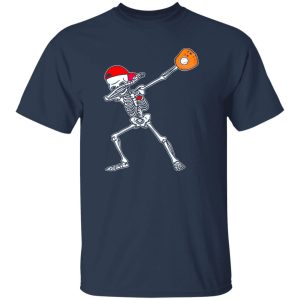 Awesome Dabbing Skeleton Baseball Funny Halloween Gift Boys Shirt