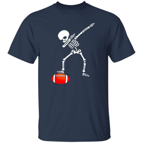 Awesome Football Skeleton Dabbing Sports Halloween Gift Shirt