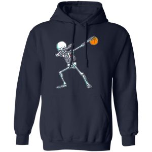 Dabbing Skeleton Basketball Funny Halloween Dab Dance Shirt