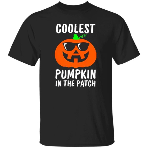 Coolest Pumpkin in the Patch, Halloween Costume Boys Girls Shirt