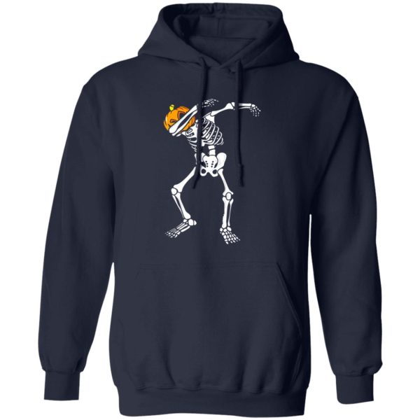 Awesome Dabbing Skeleton Pumpkin Halloween Dab Boys Kids Shirt