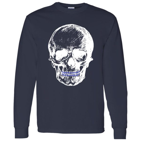 Creepy Skull With Braces Cool Halloween Shirt