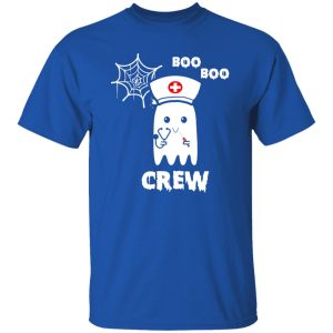 Boo Boo Crew Nurse Ghost Funny Halloween Costume Gift Shirt