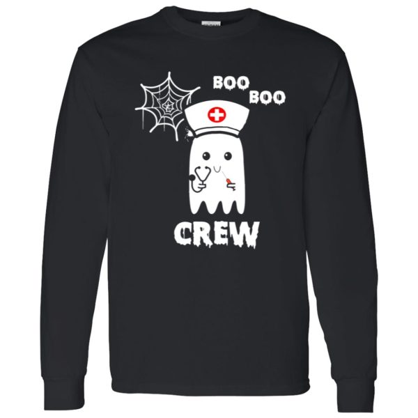 Boo Boo Crew Nurse Ghost Funny Halloween Costume Gift Shirt