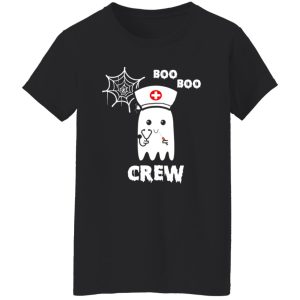 Boo Boo Crew Nurse Ghost Funny Halloween Costume Gift Shirt