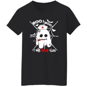 Beautiful Boo Boo I Will Stab You Ghost Nurse Funny Halloween Shirt