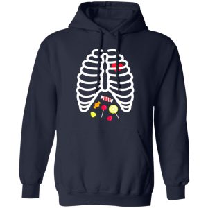 Beautiful Skeleton Rib Cage Heart Candy Cute Adult Kids Shirt