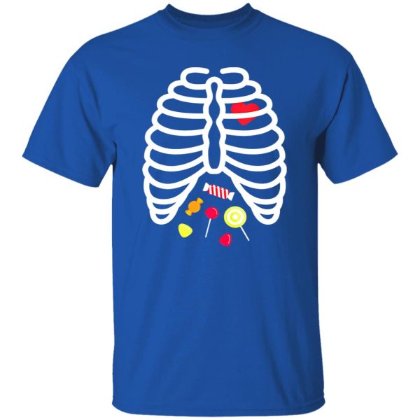 Beautiful Skeleton Rib Cage Heart Candy Cute Adult Kids Shirt