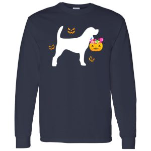 Beagle Halloween Costume Pumpkin Dog Cute Pet Shirt