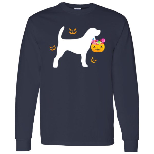 Beagle Halloween Costume Pumpkin Dog Cute Pet Shirt