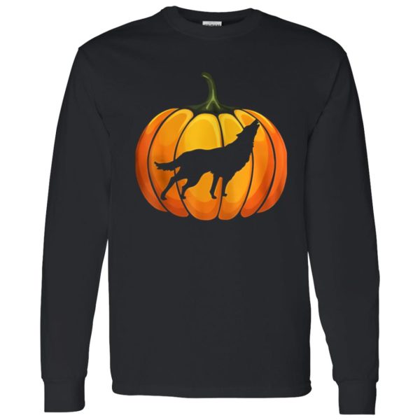 Awesome Wotf Pumpkin Halloween T-shirt Animal Lover Gifts Shirt