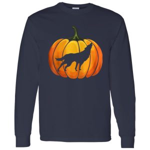 Awesome Wotf Pumpkin Halloween T-shirt Animal Lover Gifts Shirt