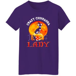 Awesome Crazy Chihuahua Lady Halloween Gift Shirt