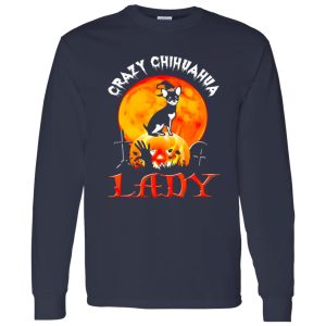 Awesome Crazy Chihuahua Lady Halloween Gift Shirt