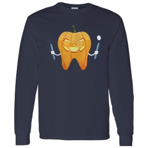 Beautiful Dentist Halloween Night Pumpkin Scrubs Scary Gift Shirt