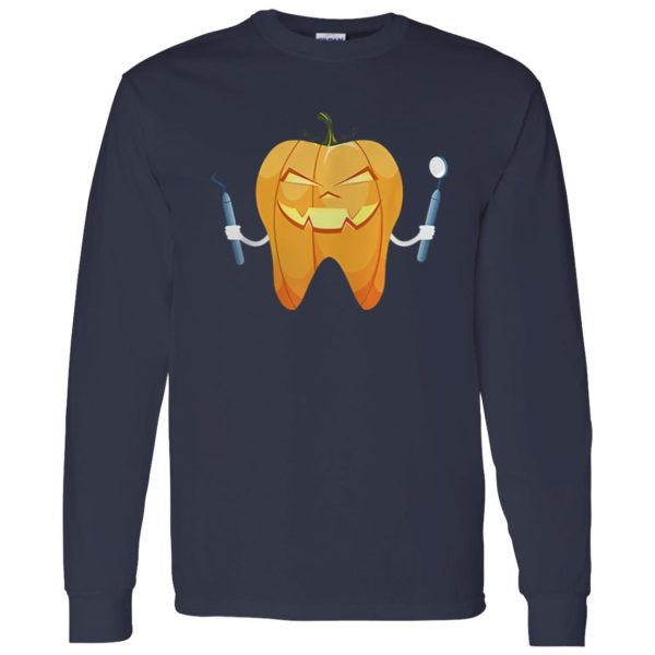 Beautiful Dentist Halloween Night Pumpkin Scrubs Scary Gift Shirt