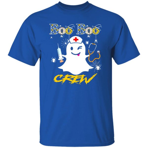 Boo Boo Crew Ghost Nurse Costume Halloween Shirt