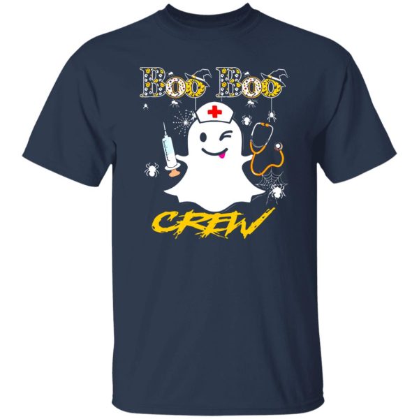 Boo Boo Crew Ghost Nurse Costume Halloween Shirt