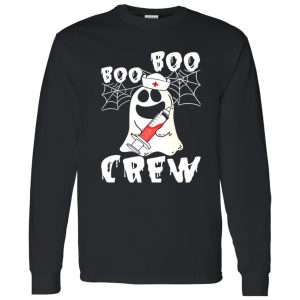 Boo boo crew funny nurse ghost Halloween Shirt