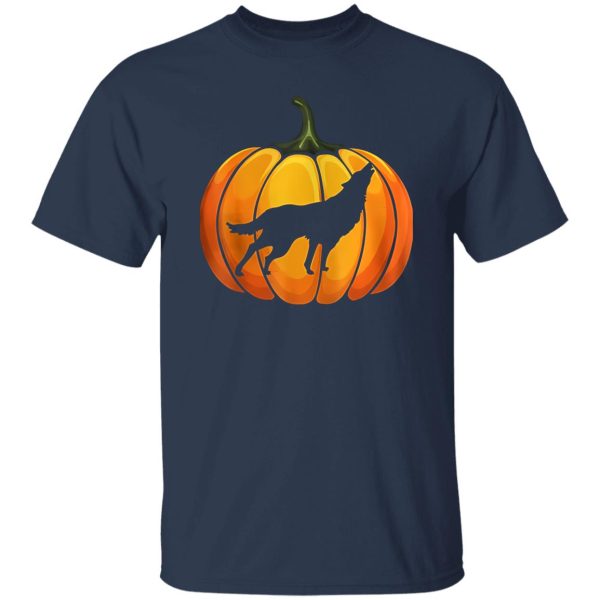 Awesome Wotf Pumpkin Halloween T-shirt Animal Lover Gifts Shirt