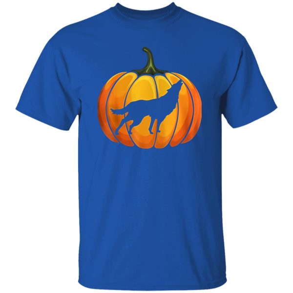 Awesome Wotf Pumpkin Halloween T-shirt Animal Lover Gifts Shirt