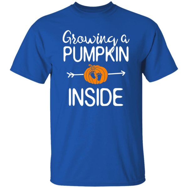 Growing a pumpkin inside pregnancy Pregnant halloween mom Shirt