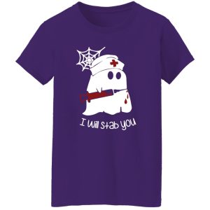 Ghost boo I will stab you Shirt