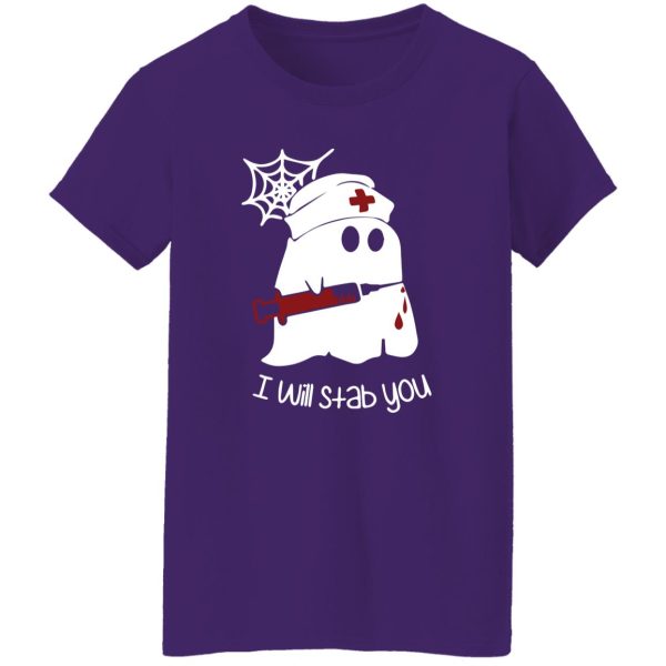 Ghost boo I will stab you Shirt