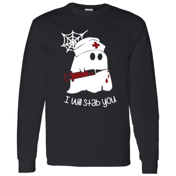 Ghost boo I will stab you Shirt