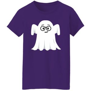 Ghost Emoji Nerd Geek Halloween Shirt