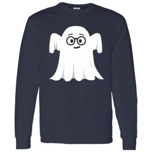 Ghost Emoji Nerd Geek Halloween Shirt