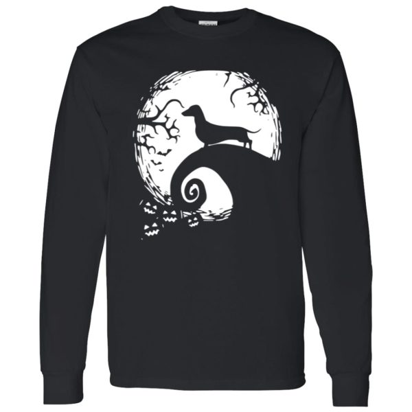 Dachshund in the midnight moon Halloween Shirt