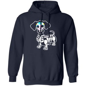 Dachshund Skeleton Pumpkin Happy Halloween V2 Shirt