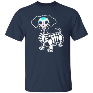 Dachshund Skeleton Pumpkin Happy Halloween V2 Shirt