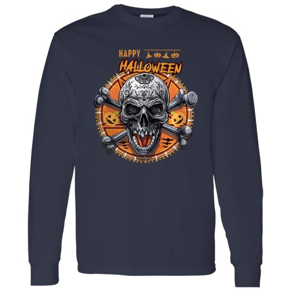 Beautiful Happy Halloween Skull Shirt