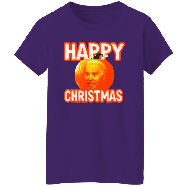 Biden pumpkin Happy Christmas Halloween Shirt