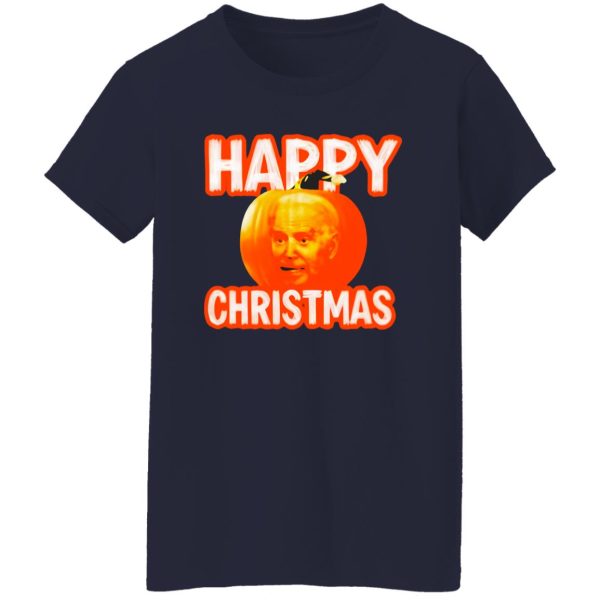 Biden pumpkin Happy Christmas Halloween Shirt