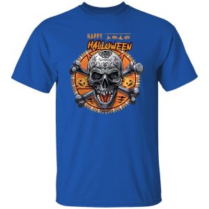 Beautiful Happy Halloween Skull Shirt