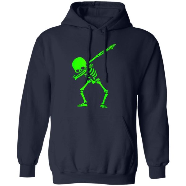 Dabbing Skeleton Halloween GLOW Skeleton Dab Shirt