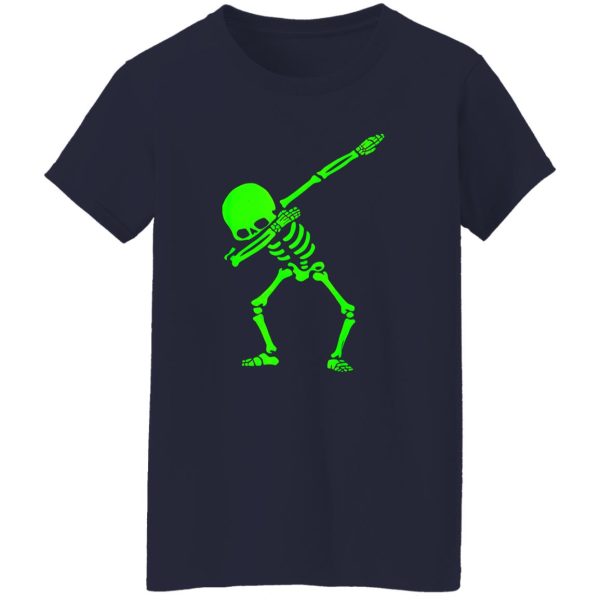 Dabbing Skeleton Halloween GLOW Skeleton Dab Shirt